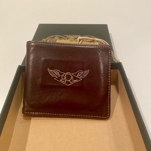 RRL Coffee Brown Leather Wallet. Type A2
